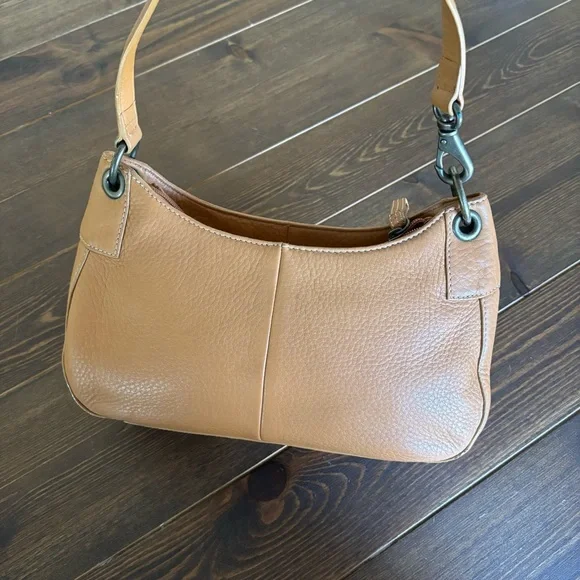 Vintage Fossil Genuine Leather Shoulder Bag Tan Top Grain Leather  Classic Y2K - Picture 14 of 15
